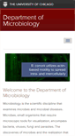 Mobile Screenshot of microbiology.uchicago.edu