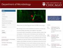 Tablet Screenshot of microbiology.uchicago.edu