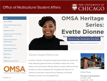 Tablet Screenshot of omsa.uchicago.edu