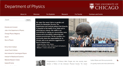 Desktop Screenshot of physics.uchicago.edu