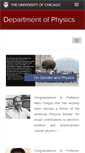Mobile Screenshot of physics.uchicago.edu