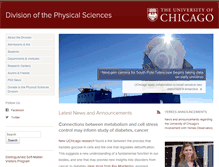 Tablet Screenshot of physical-sciences.uchicago.edu