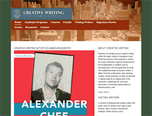 Tablet Screenshot of creativewriting.uchicago.edu