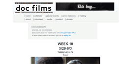Desktop Screenshot of docfilms.uchicago.edu