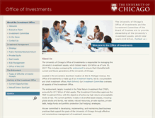 Tablet Screenshot of investments.uchicago.edu