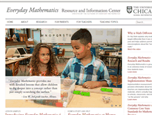 Tablet Screenshot of everydaymath.uchicago.edu
