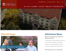 Tablet Screenshot of collegeadmissions.uchicago.edu
