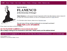 Tablet Screenshot of flamenco.uchicago.edu