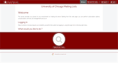 Desktop Screenshot of lists.uchicago.edu