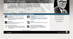 Desktop Screenshot of klutznick.lib.uchicago.edu
