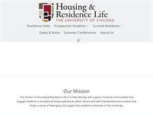 Tablet Screenshot of housing.uchicago.edu