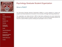 Tablet Screenshot of pgso.uchicago.edu