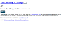 Tablet Screenshot of ctvserver.uchicago.edu