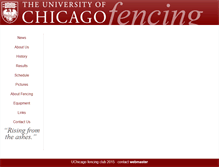 Tablet Screenshot of fencing-club.uchicago.edu