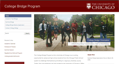 Desktop Screenshot of collegebridge.uchicago.edu