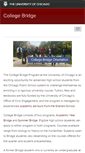 Mobile Screenshot of collegebridge.uchicago.edu