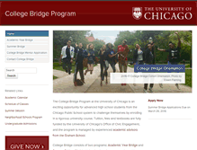 Tablet Screenshot of collegebridge.uchicago.edu