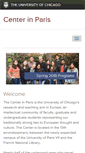 Mobile Screenshot of centerinparis.uchicago.edu