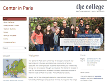 Tablet Screenshot of centerinparis.uchicago.edu