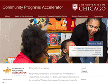 Tablet Screenshot of communityprograms.uchicago.edu