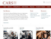Tablet Screenshot of cars.uchicago.edu