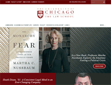 Tablet Screenshot of law.uchicago.edu