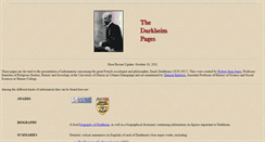 Desktop Screenshot of durkheim.uchicago.edu