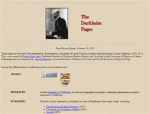 Tablet Screenshot of durkheim.uchicago.edu