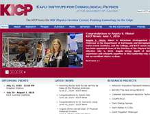 Tablet Screenshot of kicp.uchicago.edu