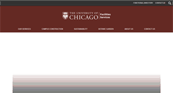 Desktop Screenshot of facilities.uchicago.edu