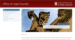 Desktop Screenshot of legalcounsel.uchicago.edu