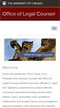 Mobile Screenshot of legalcounsel.uchicago.edu