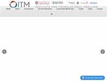 Tablet Screenshot of itm.uchicago.edu