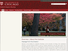 Tablet Screenshot of integrativephysiology.uchicago.edu
