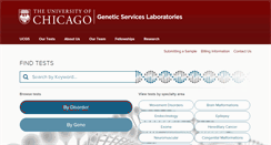 Desktop Screenshot of dnatesting.uchicago.edu
