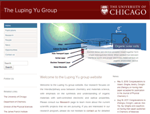 Tablet Screenshot of lupingyu.uchicago.edu