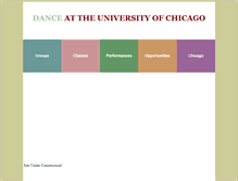 Tablet Screenshot of dance.uchicago.edu