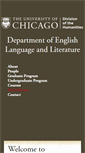 Mobile Screenshot of english.uchicago.edu