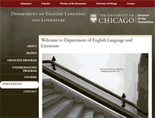 Tablet Screenshot of english.uchicago.edu