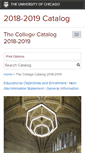 Mobile Screenshot of collegecatalog.uchicago.edu