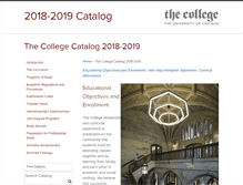 Tablet Screenshot of collegecatalog.uchicago.edu
