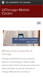 Mobile Screenshot of mobile.uchicago.edu