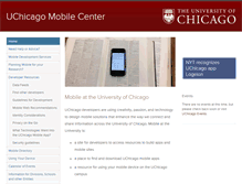Tablet Screenshot of mobile.uchicago.edu