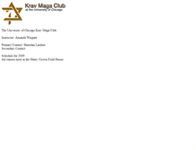 Tablet Screenshot of kravmaga.uchicago.edu