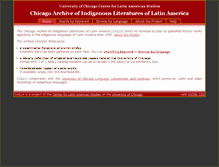 Tablet Screenshot of cailla.uchicago.edu