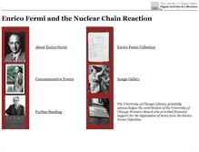Tablet Screenshot of fermi.lib.uchicago.edu