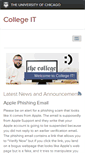 Mobile Screenshot of collegeit.uchicago.edu