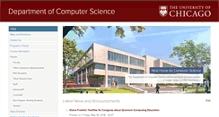 Desktop Screenshot of cs.uchicago.edu