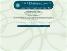 Tablet Screenshot of globalizationproject.uchicago.edu