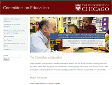 Tablet Screenshot of coe.uchicago.edu